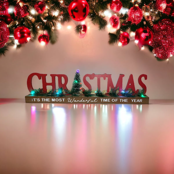 Most Wonderfu Christmas Light Up Sign