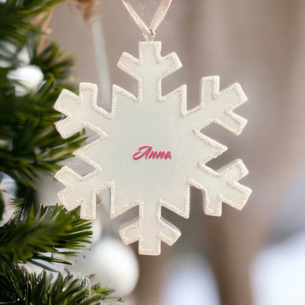 4" Personalizable Snowflake Ornament
