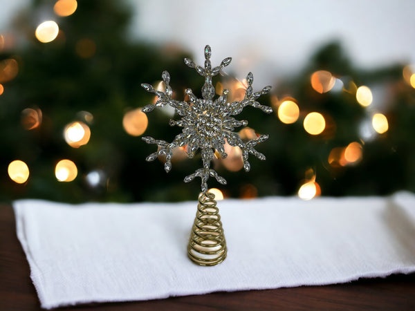 Crystal Tree Topper w/Gold Base