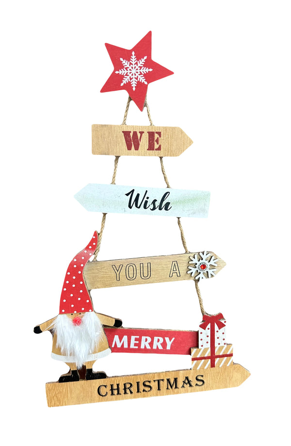 Merry Christmas Tree Hanging Sign