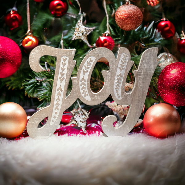 Rustic Holiday Word Decor